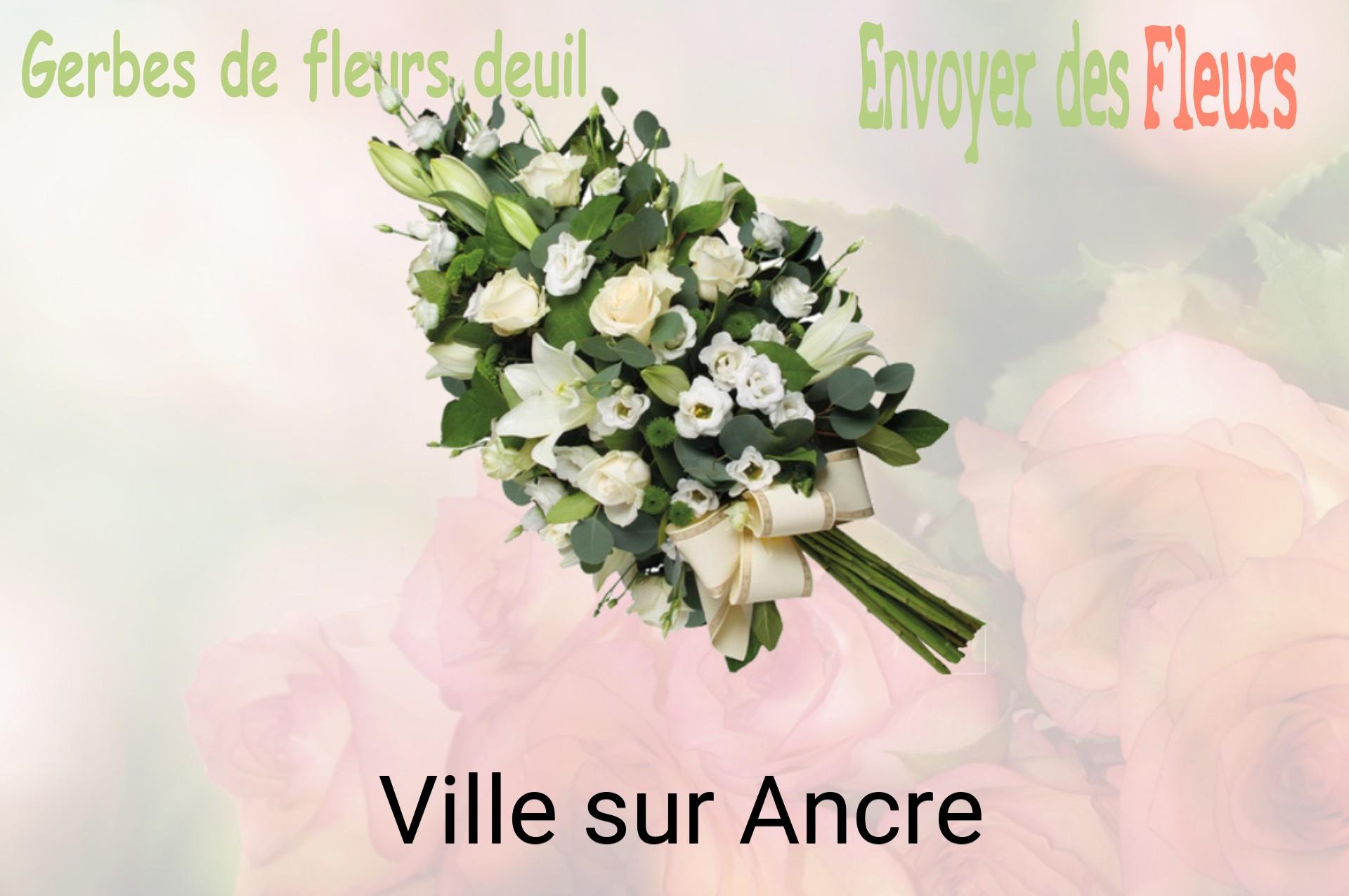 Gerbe de fleurs de deuil livrée à Ville-sur-Ancre